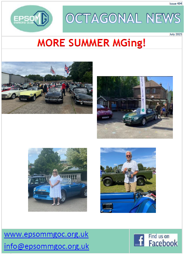 Epsom MGOC Newsletter