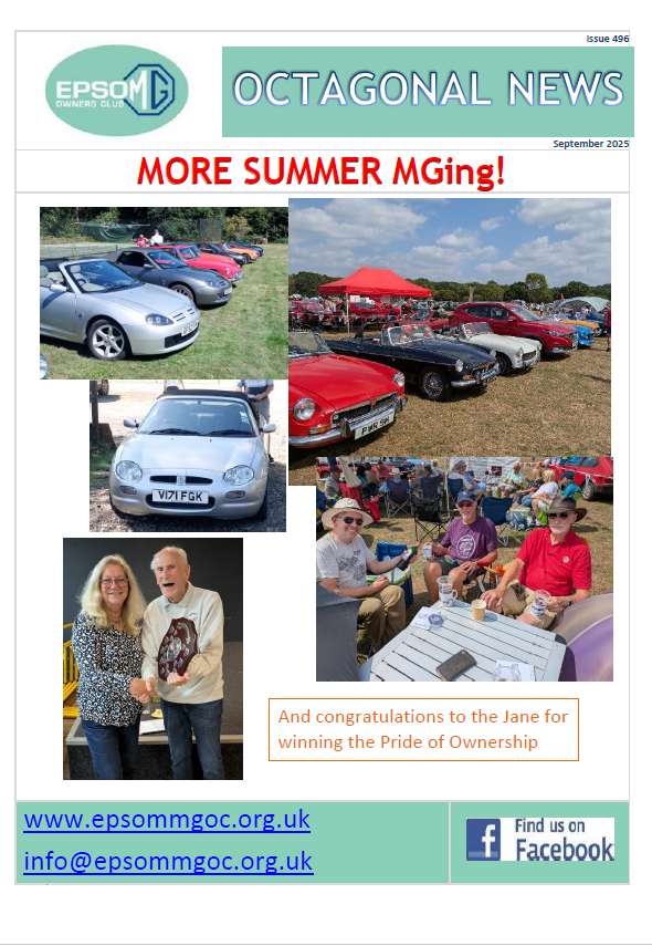 Epsom MGOC Newsletter